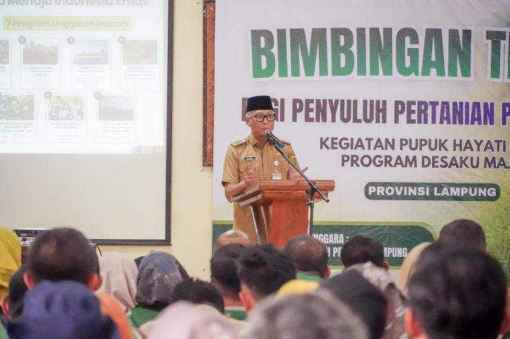 Pemprov Lampung Dorong Produktivitas Pertanian Melalui Bimtek Pupuk Hayati Cair